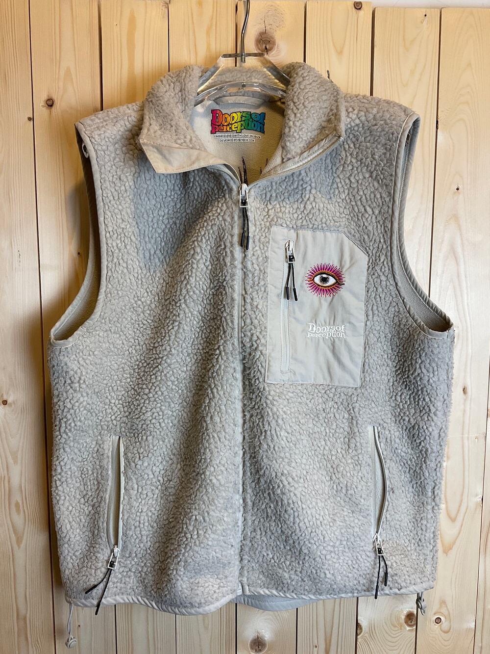 Doors of Perception Sherpa Vest, Cream - Size M